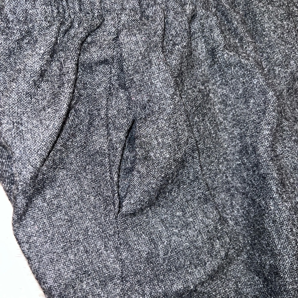 Aritzia Babaton Black Wool Blend Straight Leg Trousers Small Mid Rise Work Pants - Picture 11 of 12